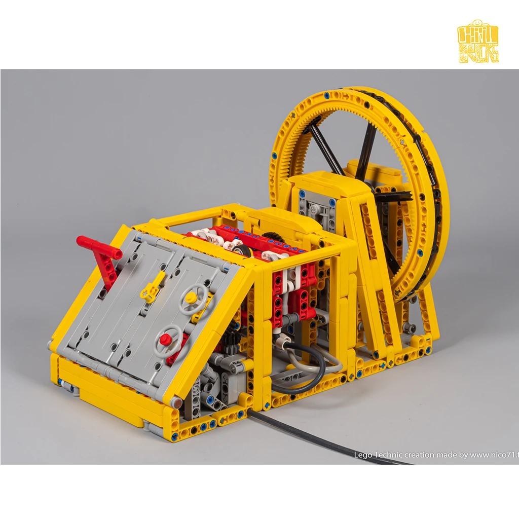 MOC-128169 Switchless Pneumatic Machine Model With PDF Drawings Building Blocks Bricks DIY Toys Birthday Christmas Gifts