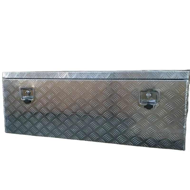 Truck Tool Box Aluminum Waterproof, Trailer Storage Chest Heavy Duty, Vehicle Gear Organizer for Pickup SUV Off Road