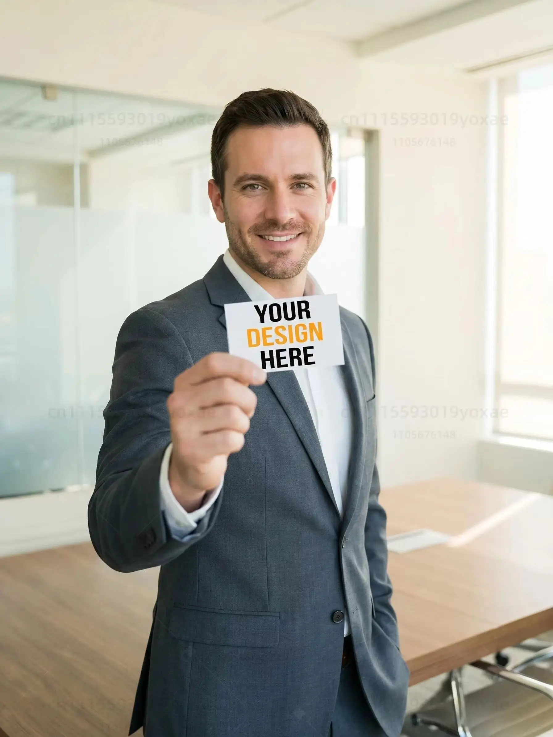 Custom QR Code Business Cards 300gsm Matte Water-Resistant Paper Double-Sided Printing Logo Text Photo 90x54mm 50-1000Pcs Set