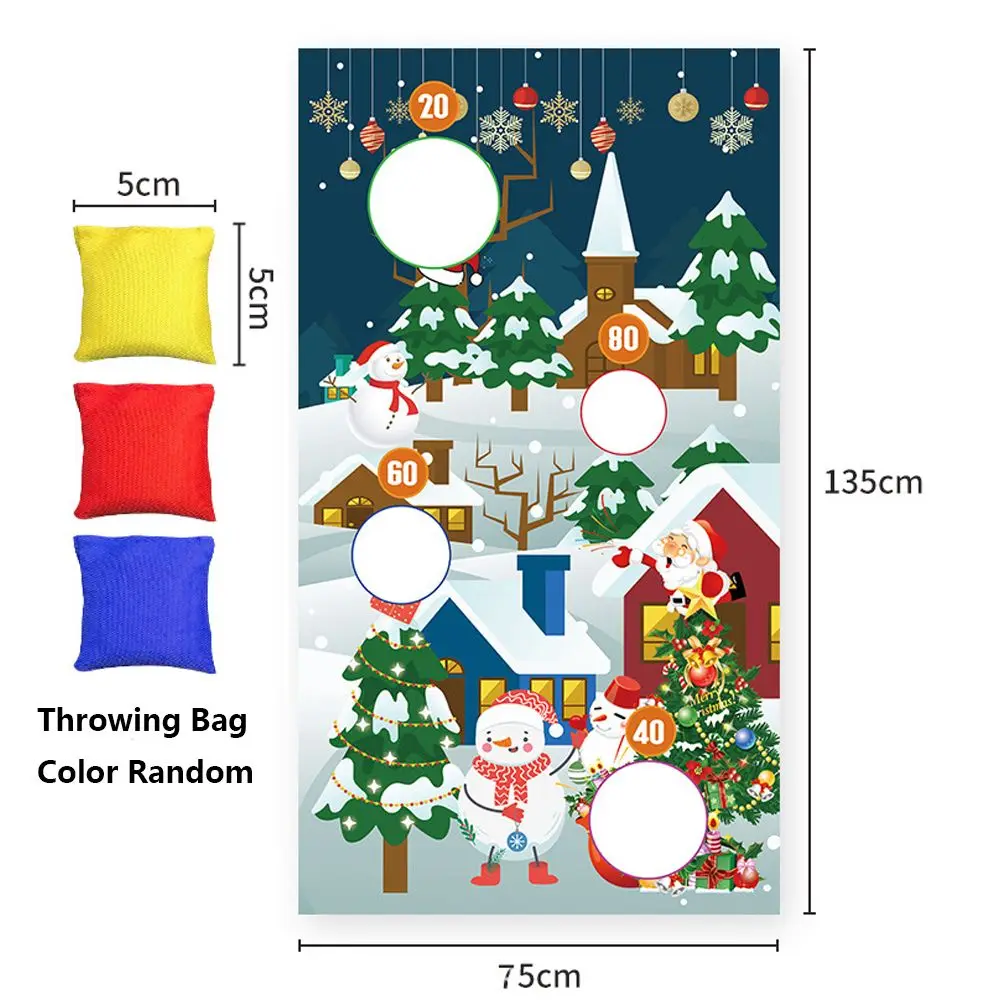 voor volwassenen kinderen kerstboom sneeuwpop veilig gooien gooien banner kerst gooien spel vlag spelen zitzakken buiten speelgoed