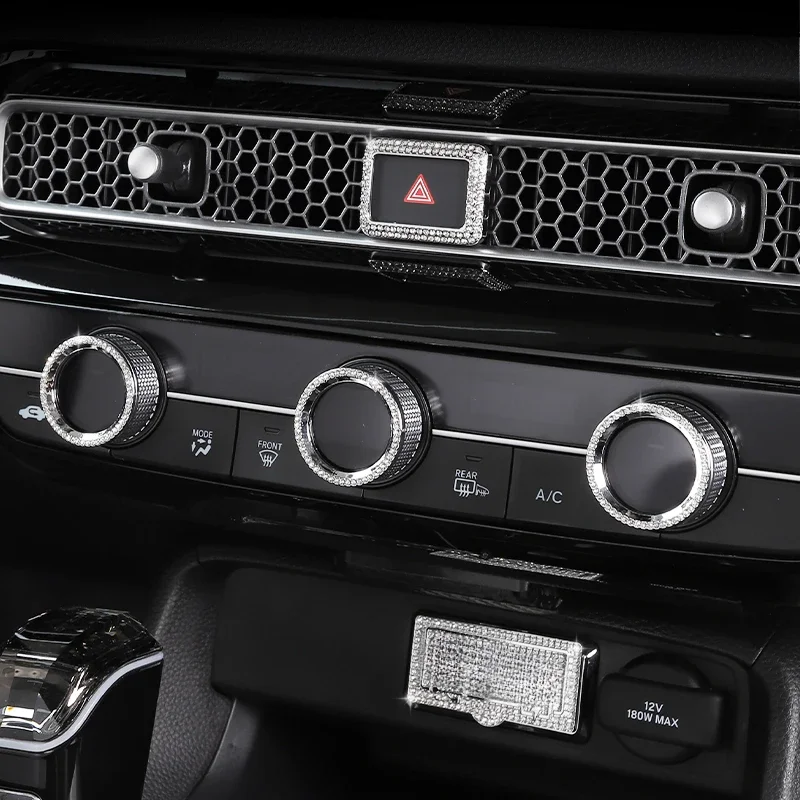 

For Honda Civic Integra 11th Steering Wheel Air Outlet Air Conditioner Decoration Sticker Special Modification Car Accessories