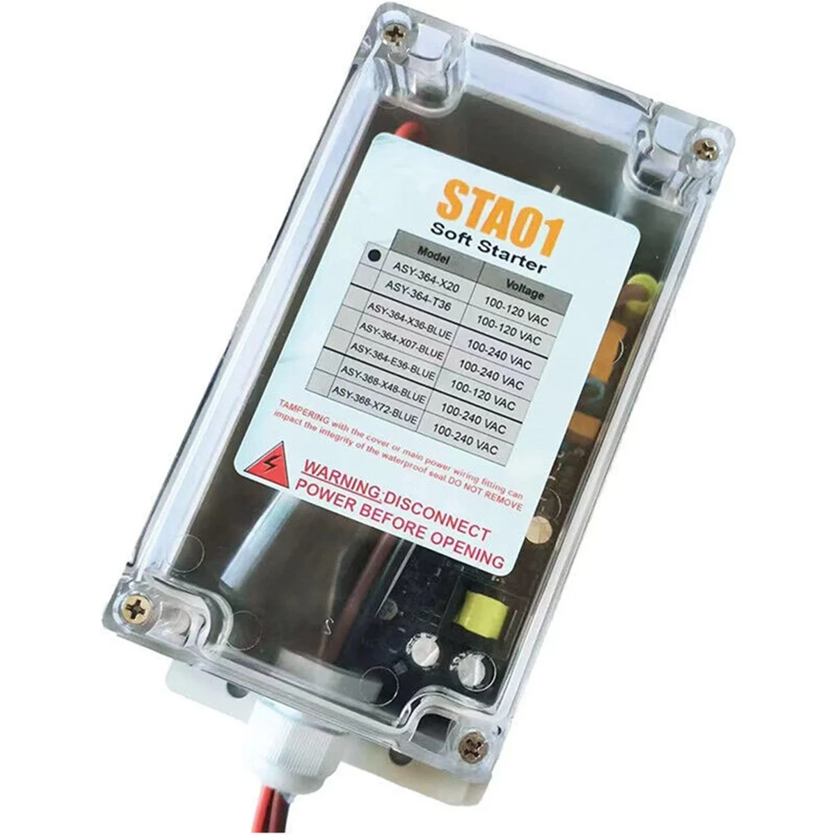 B0A--WOASY-364-X20-IP مكيف الهواء بداية ناعمة لمقطورة السفر، بداية ناعمة لمحرك التيار المتردد RV 115V، كهربائي RV،