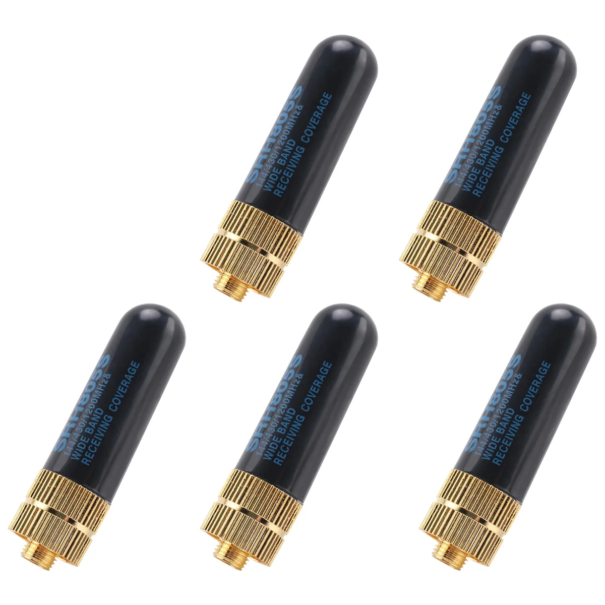 Hot sale 5PCS/LOT Dual Band UHF+VHF SRH805S SMA Female Antenna for uv-5r -888s uv-82 UV-5RA uv-5re TK3107 2107 10W 144/430MHz