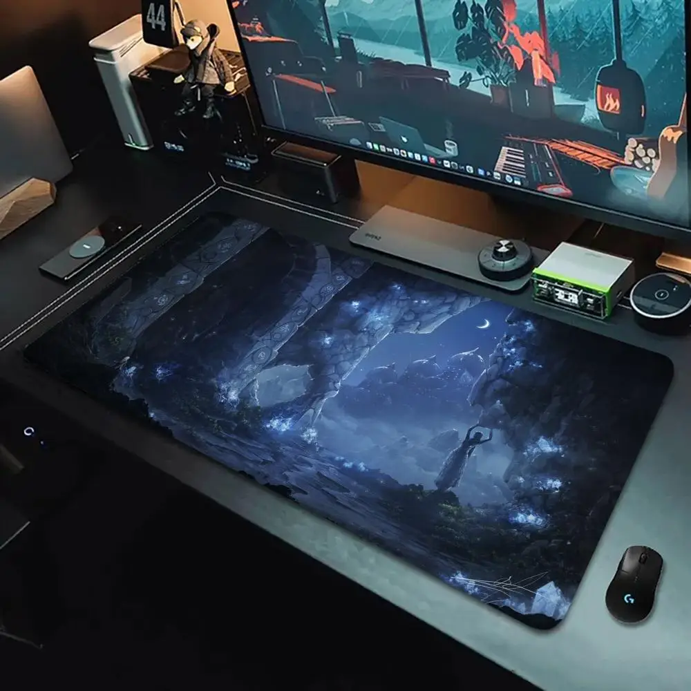 

Night view picture mousepad HD printed rubbe, anti-slip, washable, suitable for gamers and office workers