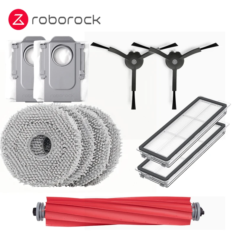 الأصلي فلتر HEPA فرشاة جانبية فرشاة رئيسية ممسحة الملابس كيس لجميع الغبار ل Roborock Qrevo Pro مكنسة كهربائية إكسسوارات قطع غيار