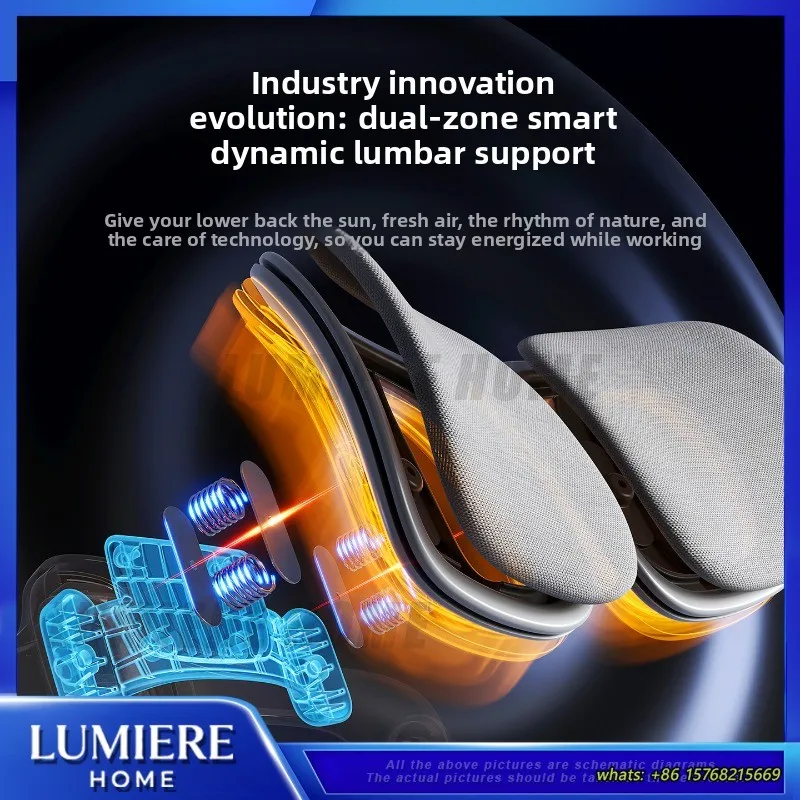 Adjustable Ergonomic Office Chair with Lumbar Support Height Adjustable Computer Chair for Home Work and Gaming Use Comfortable