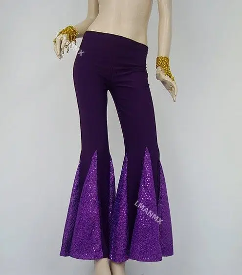 

Новые брюки для квадратных танцев и народных танцев, сценические брюки-рыбий хвост, расклешенные брюки, брюки для танцевальных тренировок