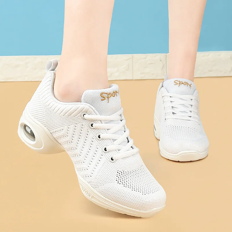 Jazz Dance Shoes For Women's Dance Sneakers Lightweight Breathable Woman Dancing Shoes Modern Tango Dance Sneakers
