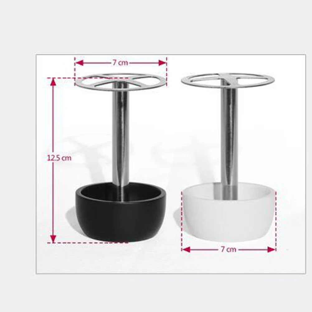 

Stainless Steel Toothbrush Holder 304 Grade Metal Stand Storage Organizer Small Size White Color Bathroom Powder Brush Lash Brow