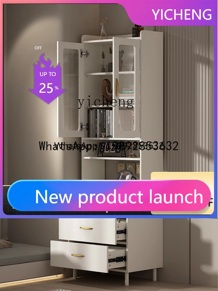 LYY   Cream Style Bedside Table Bedroom and Household Small Trending Creative Light Luxury High Sense