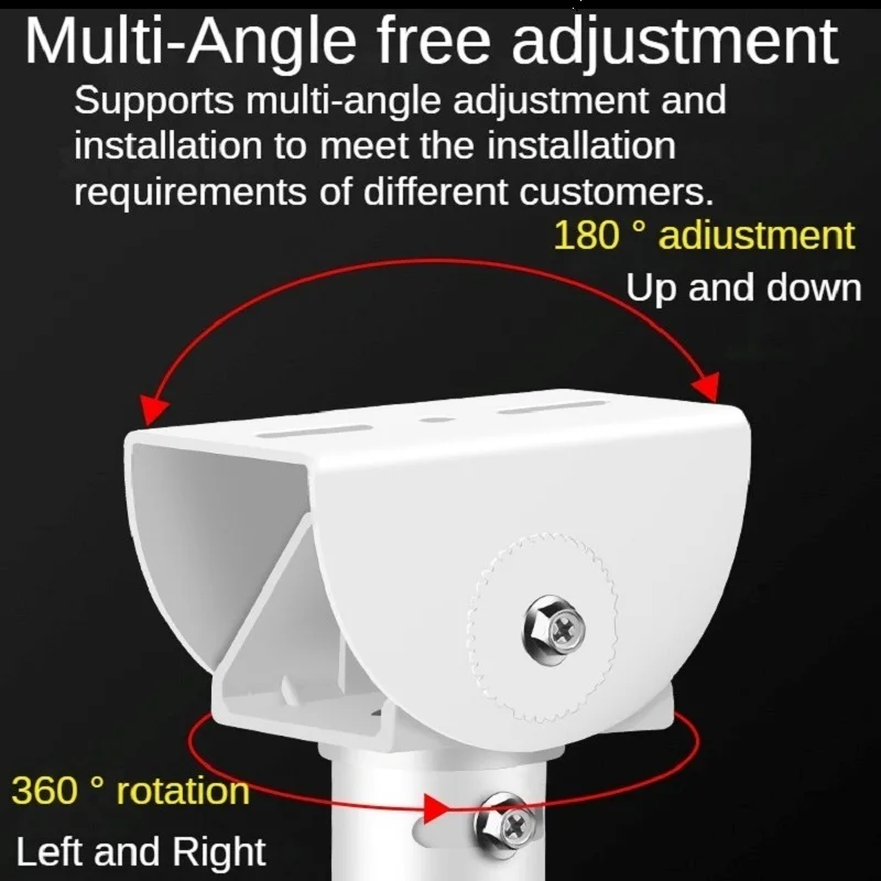 Alumínio Alloy Universal Wall e teto Camera Bracket, Vertical Stand Mount, Duckbill Head, 360 graus ajustável