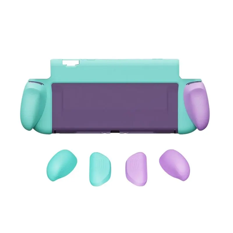 

Чехол A55T для Switch 2 (NS2) с заменяемыми ручками, эргономичный защитный чехол, противоскользящий игровой корпус для портативной консоли.