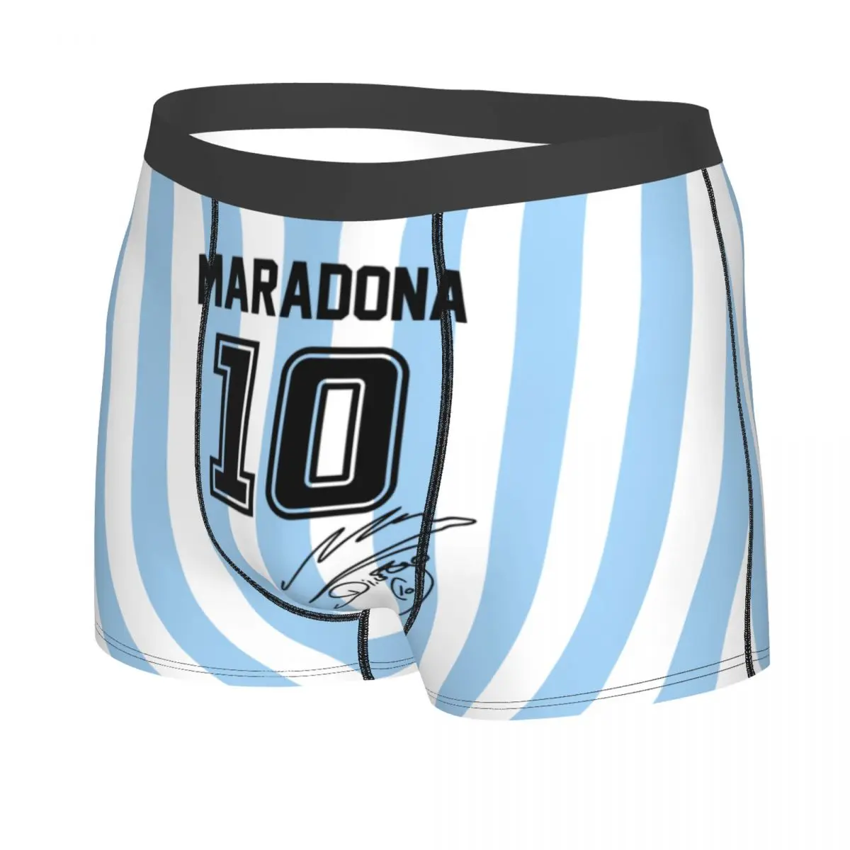 Custom Argentina Soccer Legend D10s Diego Maradonas Underwear Breathable Boxer Briefs Shorts Panties Soft Underpants For Male