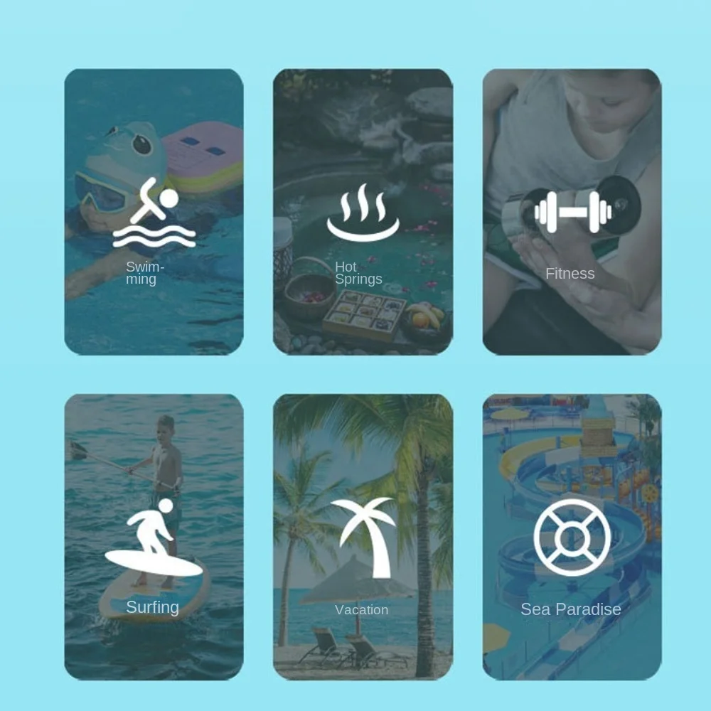 

Waterproof Children's Swimming Bag Shoe Compartment Beam Mouth Beach Bag Cartoon Dry Wet Separation Swimm Storage Bag