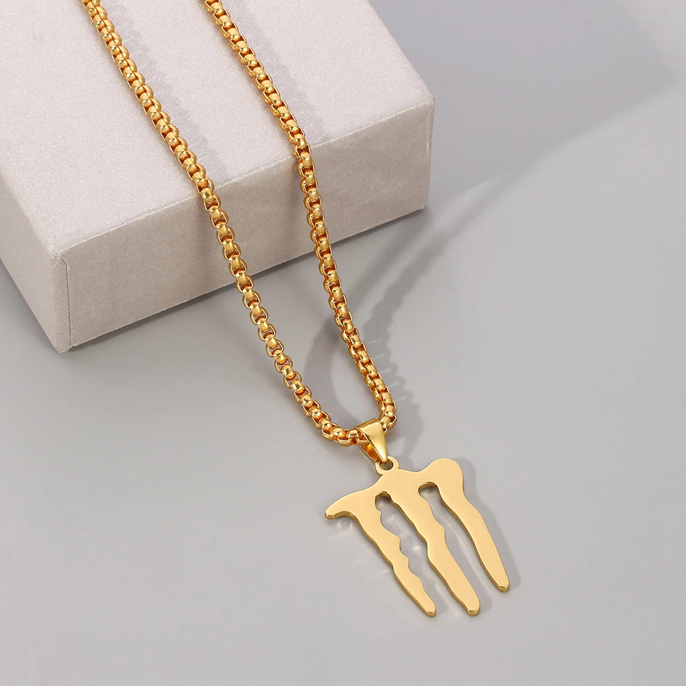 Hip-Hop-Stil Dämonenklauen-Halskette aus Titanstahl, Einzigartiges Mode-Accessoire für Partys, Geschenk für Frauen und Männer – Detail 5