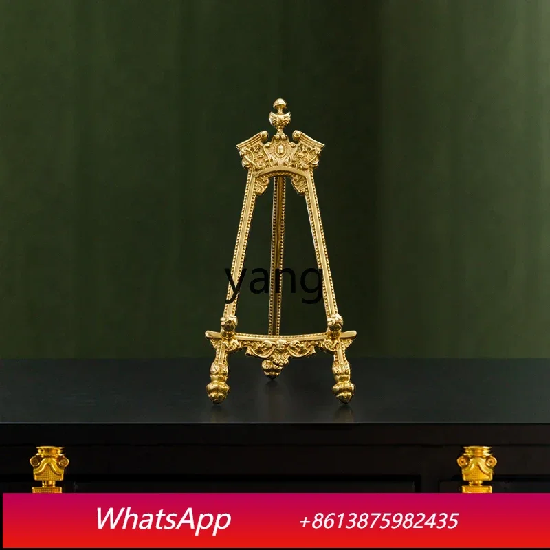 

Стойка-держатель для фоторамок CX, винтажная, латунная, для демонстрации тарелок