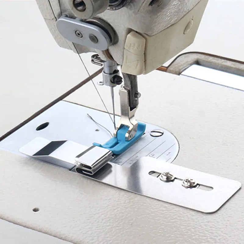 Lap Seam Folder Pull Cylinder Seam Gauge Quilting Patchwork Presser Foot Of Flat Car Industrial Machine Sewing Accessories Tools