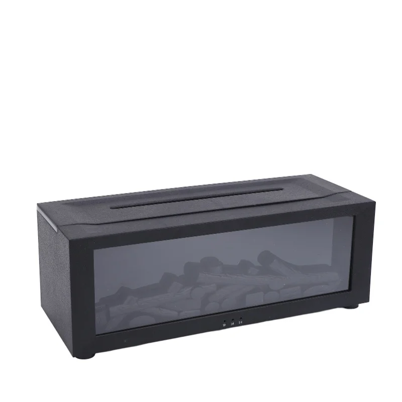 

3D пламя, камин, увлажнитель воздуха, настольный таймер, тихий диффузор для ароматерапии, имитация спальни, окружающий свет, домашний декор, черный/белый