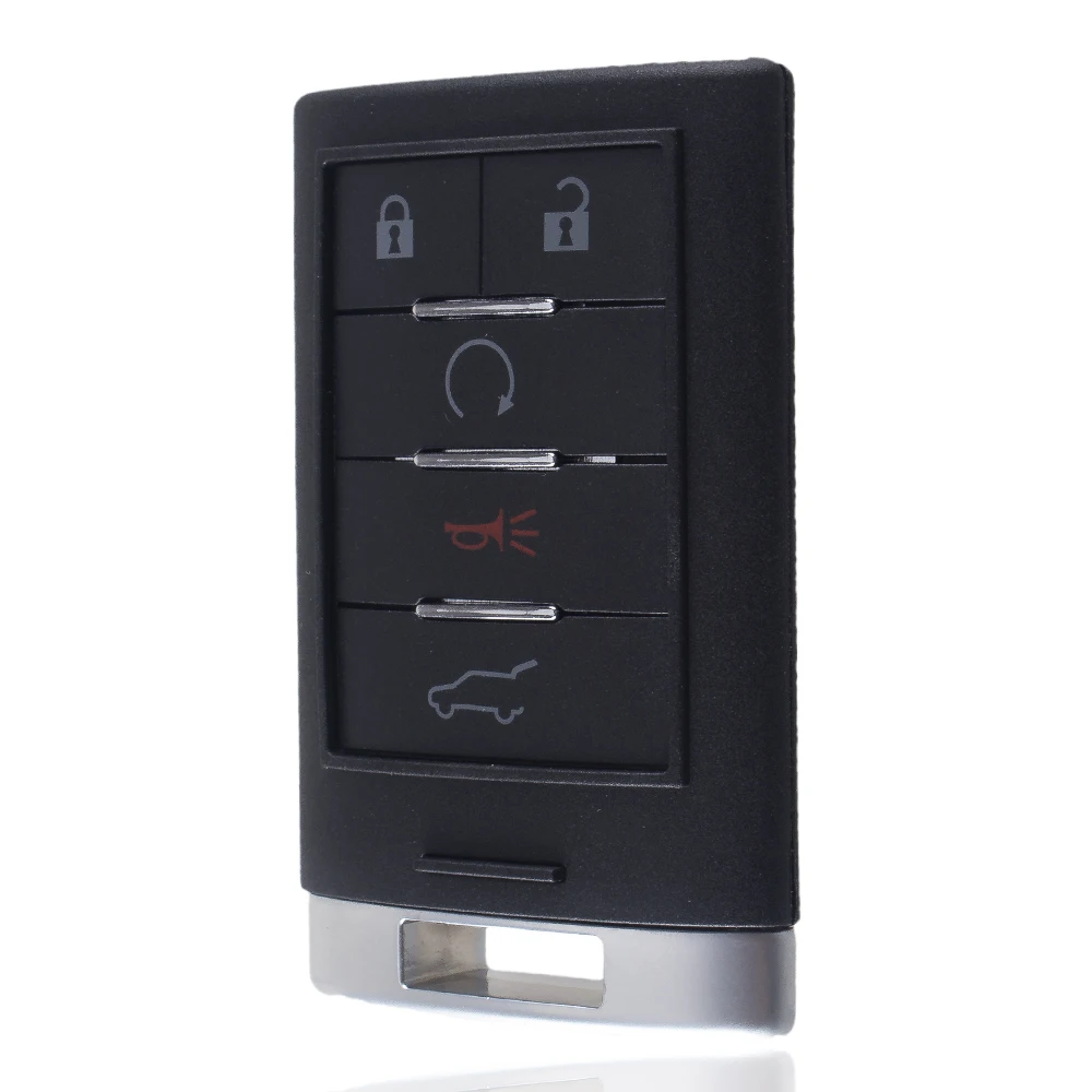 KEYYOU For Cadillac SRX 2010 2011 2012 2013 2014 keyless Entry Car Key NBG009768T 5 Buttons Remote Car Key 315MHZ
