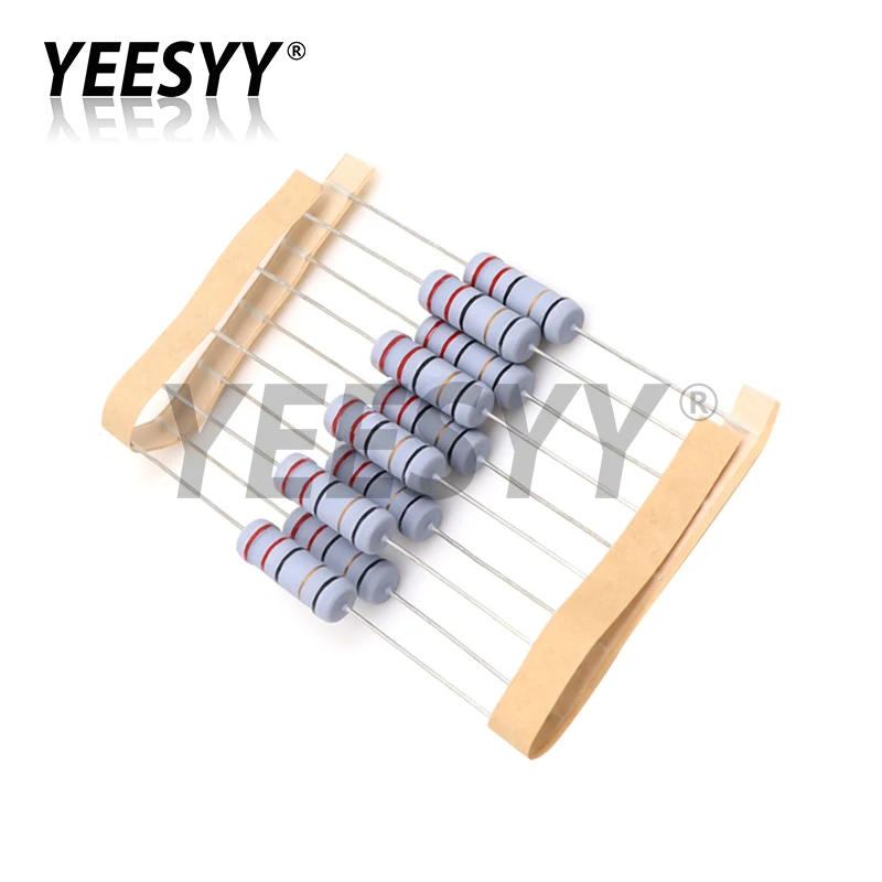 10pcs 3W 5% Wire Wound Resistor Fuse Winding Resistance 0.1R 0.1 0.15 0.22 0.33 0.47 0.5 1 2.2 4.7 6.8 10 22 33 47 51 68 100 ohm