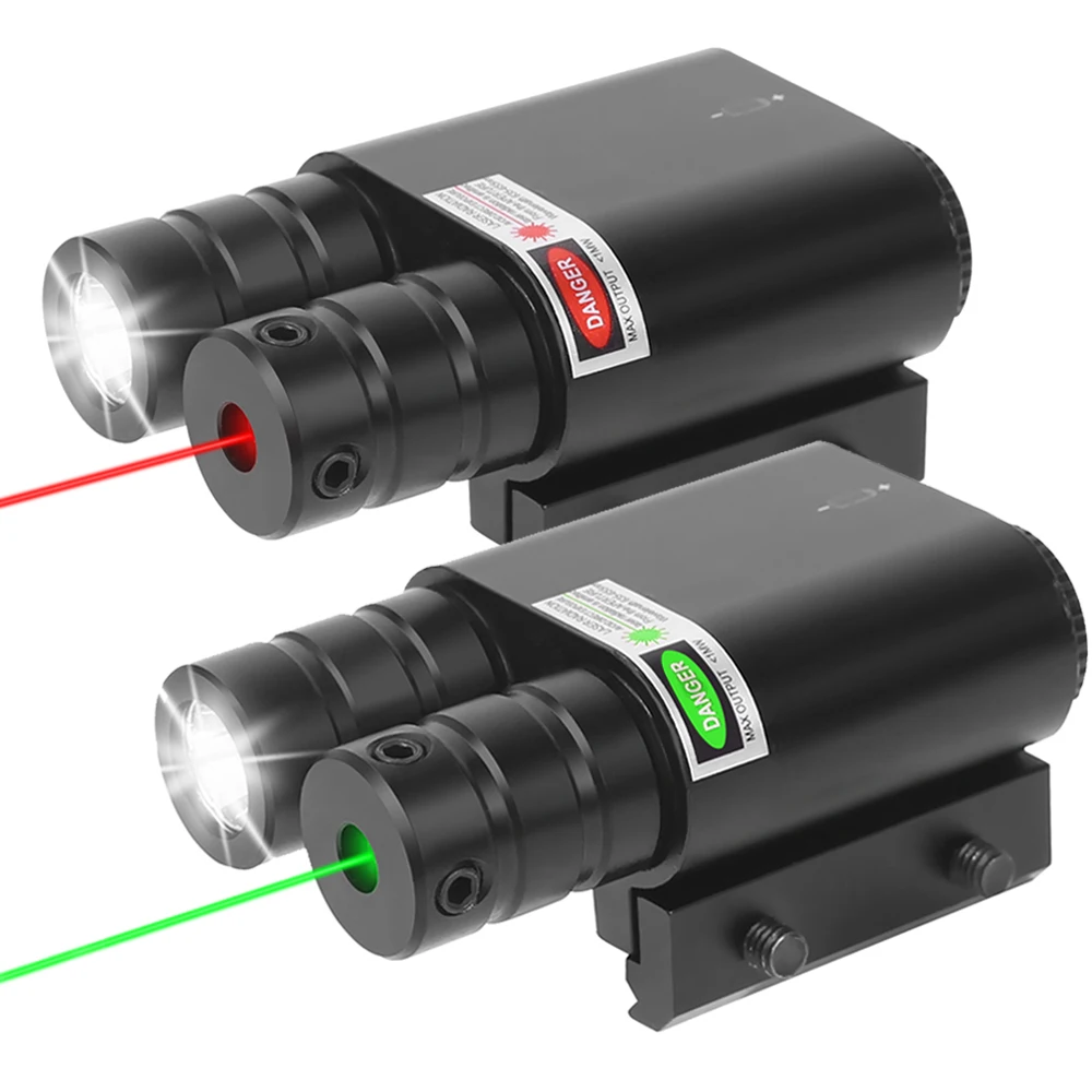 

Weapon Gun Light Red Green Blue Laser Sight Outdoor Pistol Torch Flashlight Red Green Laser Sight for 20mm Rails