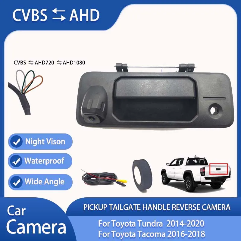 

AHD 1080P пикап, ручка задней двери, камера заднего вида для Toyota Tundra 2014-2020, для Toyota Tacoma 2016-2020