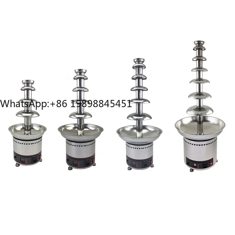 

Digital Display 110v 220v Commercial 4/5/6/7 Layer Chocolate Fountain Stainless Steel