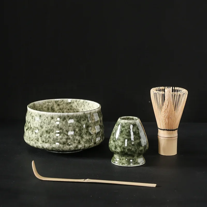 Indoor Beverage Shop Tea-making Tools Accessories 4pcs Japanese Matcha Set Safe Bamboo Whisk Teaspoon Tea Sets  Birthday Gifts