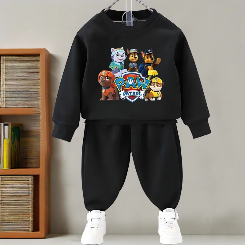 باو باترول بنين موضة س الرقبة البلوز وبنطلون 2 قطعة دعوى الاطفال هوديس عادية Sweatpant مجموعة ربيع الخريف الطفل رياضية جديد