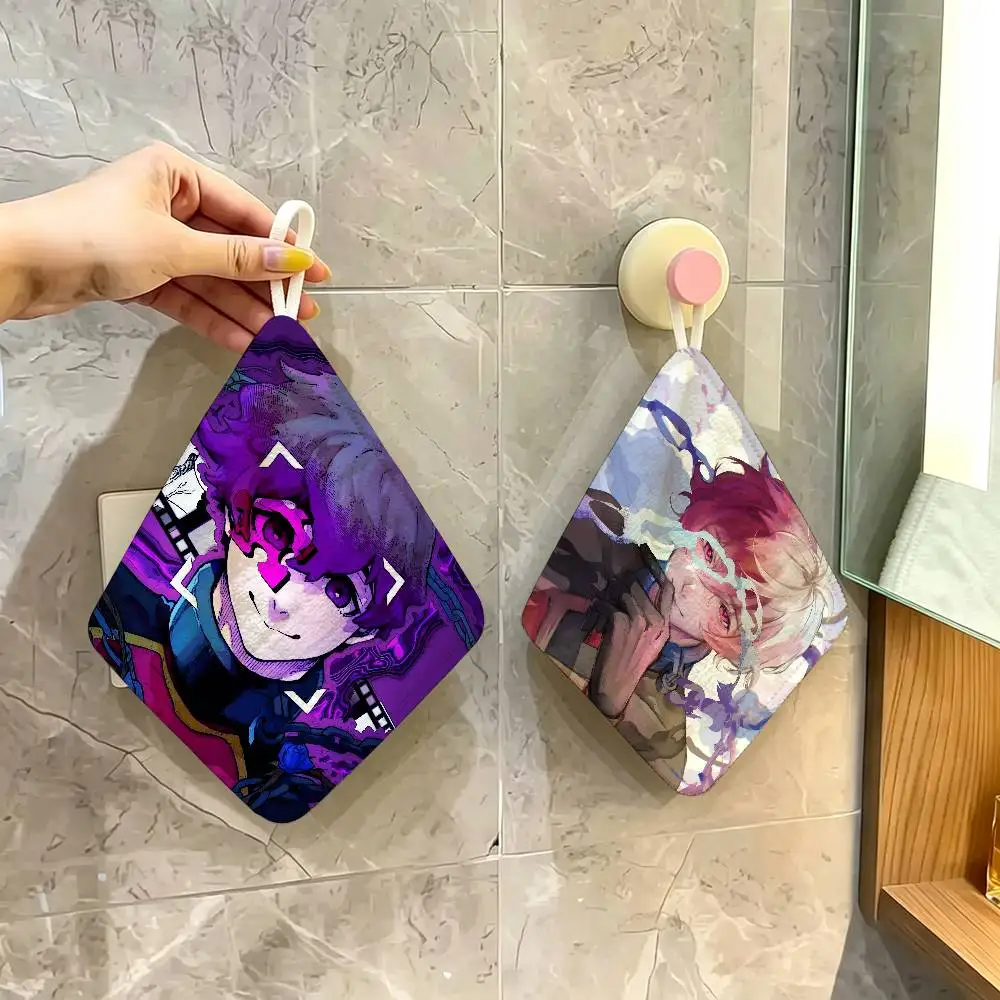 Anime A-alexis Ness Polyester Cotton Hanging Kitchen Towel, Soft Hand Wiping Towel, Reusable for Kitchen Bathroom Home