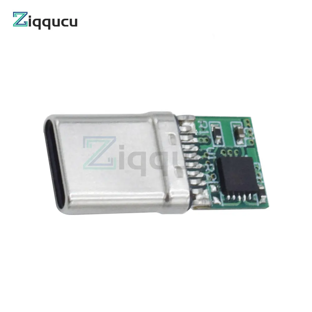 USB-C PD QC Trigger 9V 12V 15V 20V DC Adjustable Voltage Power Module 5A Type-C Male Input