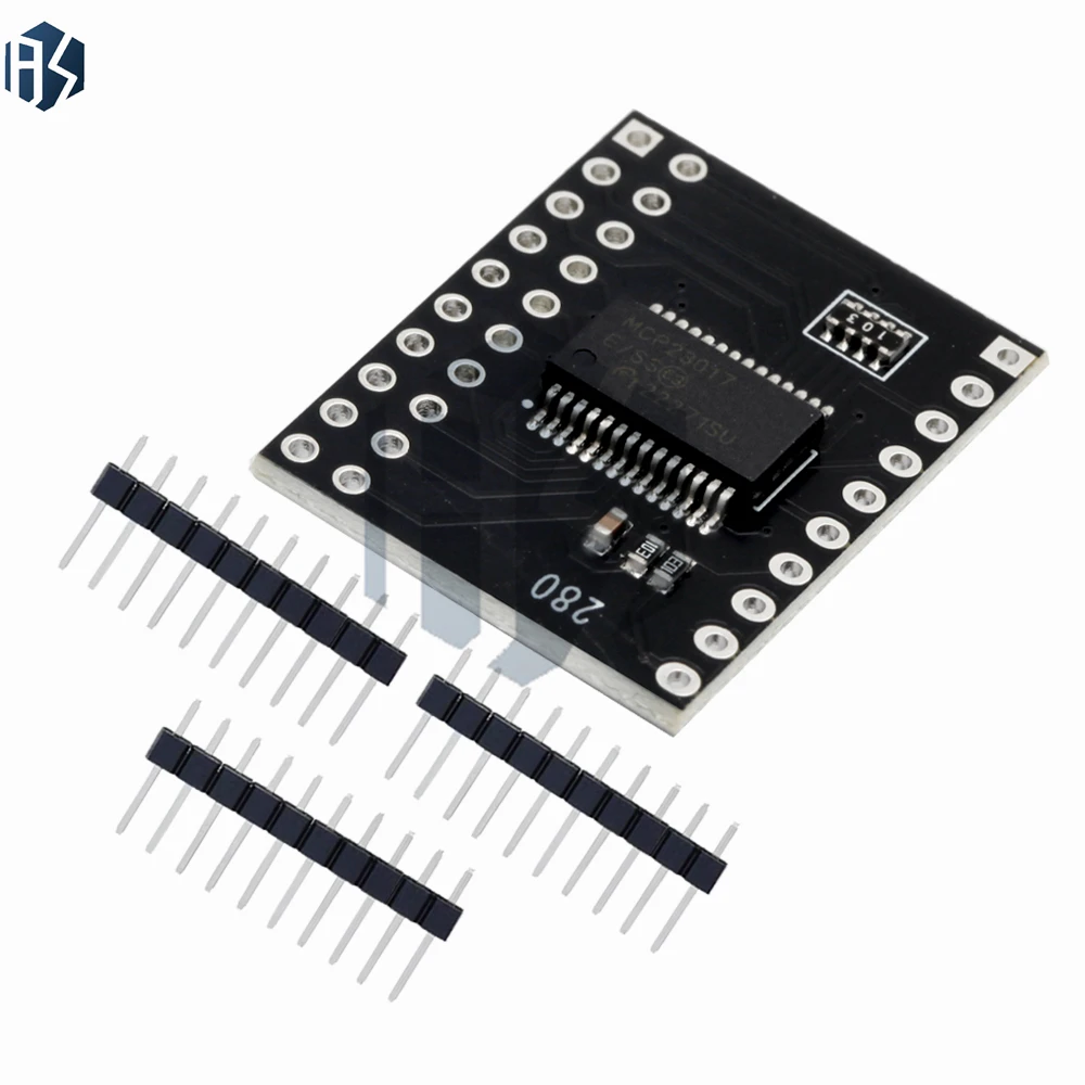 MCP23017 وحدة الواجهة التسلسلية IIC I2C SPI MCP23S17 ثنائي الاتجاه 16 بت I/O المتوسع دبابيس 10Mhz وحدة الواجهة التسلسلية