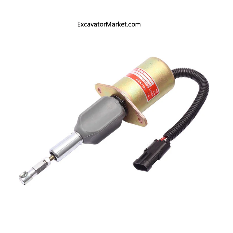 For excavator accessories 3958160 diesel engine solenoid valve SA-4987 stop oil cut off switch flameout controller assembly