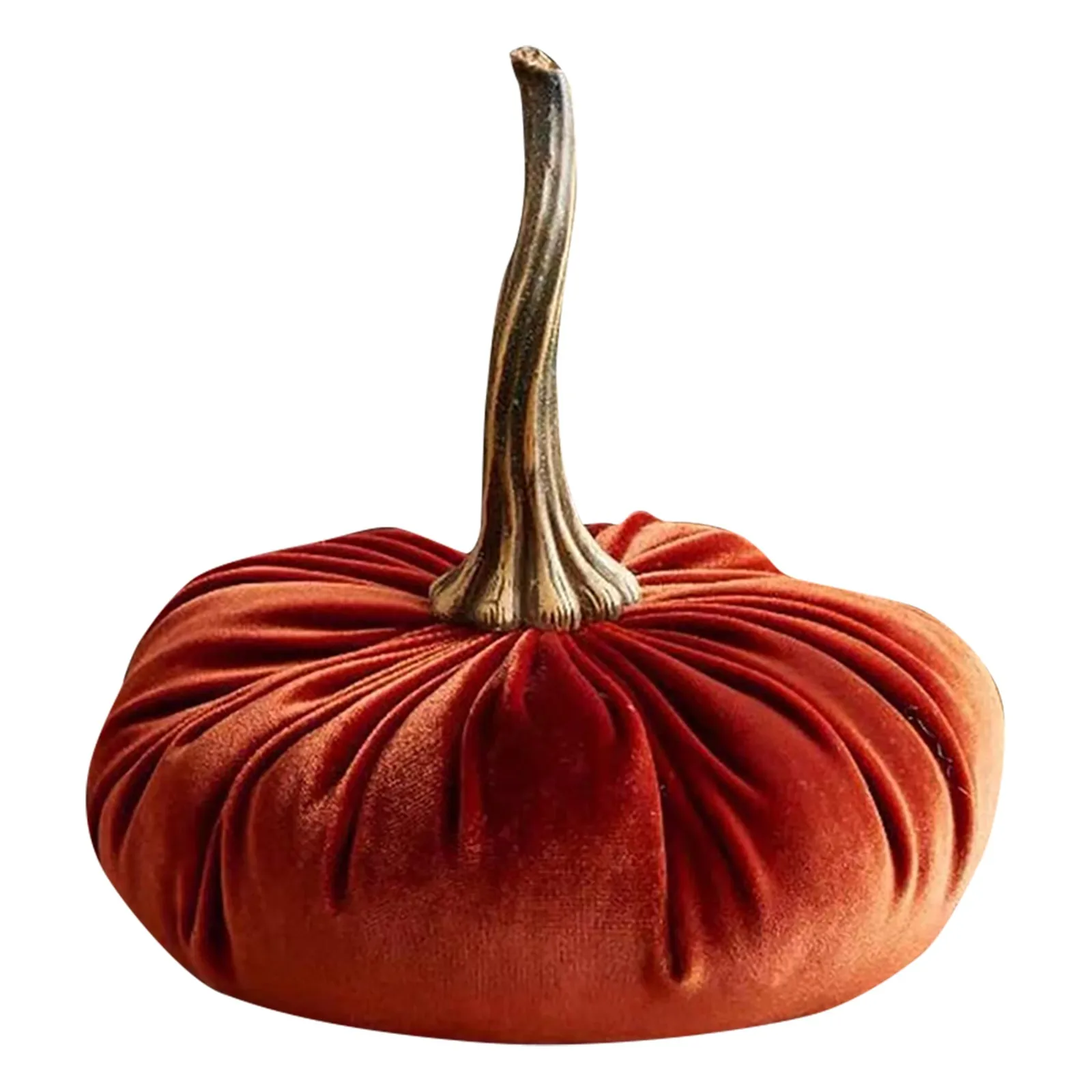 11cm Pumpkin Throw Pillow Soft Winter Throw Pillow Velvet  Ornaments Handmade Velvet  Ornaments Decoration Autumn Decoration