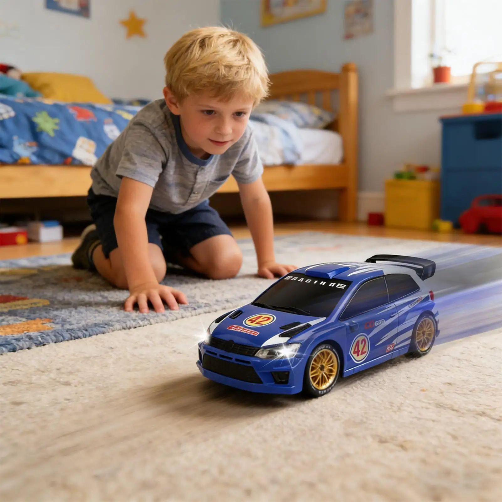 

Декоративная коллекционная модель радиоуправляемого дрифт-кара со светодиодной подсветкой, радиоуправляемый гоночный дрифт-кар, игрушка для мальчиков, подростков, дошкольников и коллекционеров