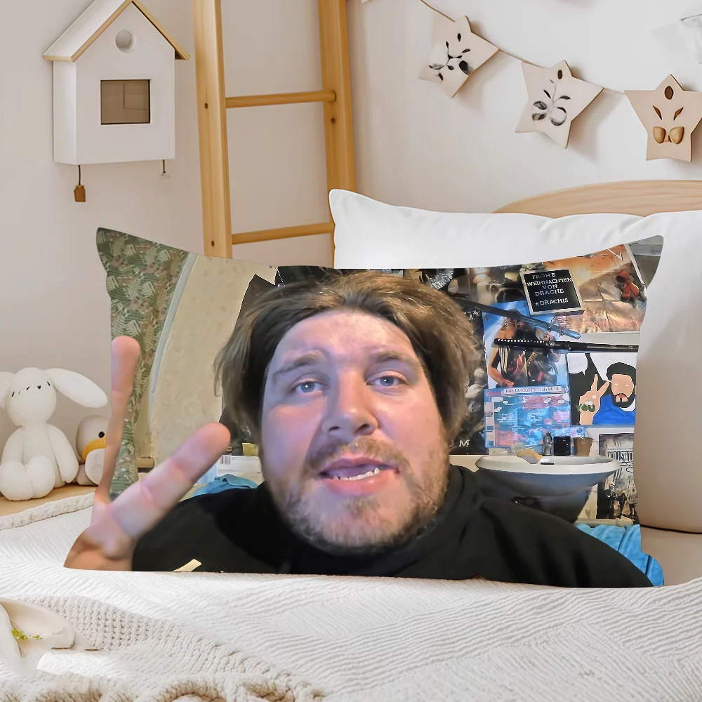 Rainer Winkler Drachenlord غطاء الوسادة مستطيل غطاء وسادة أريكة المنزل غرفة المعيشة مكتب مقهى غطاء وسادة #3