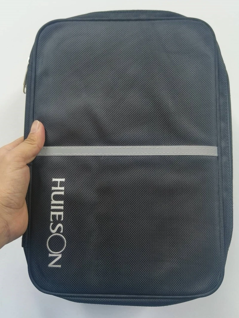 Huieson Super Big Capacity Table Tennis Racket Bag Double Layer Rectangle Oxford Cloth Case for 4 Rackets and Accessorries