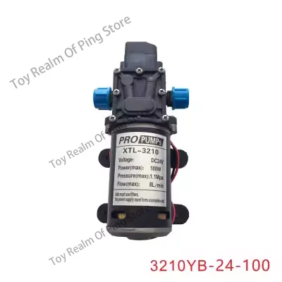 PRO Pompes XTL-3210 DC12V DC24V 80W 1.0MPa 6L/min 100W 8L/MIN Miniature Haute Pression Pompe À DiaphLeurs me Avec Pressostat