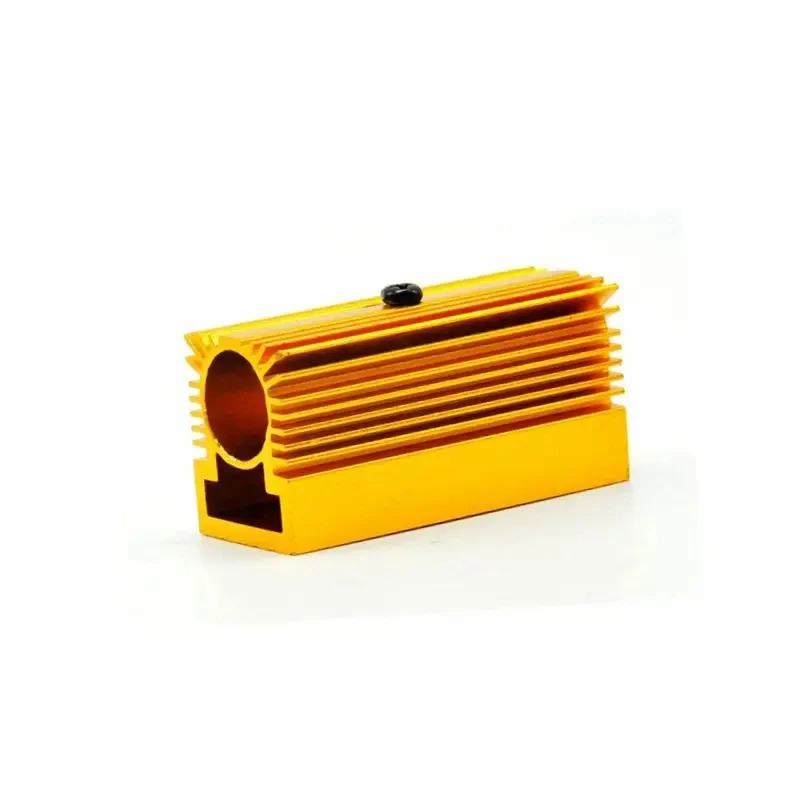 Golden Cooling Heatsink Holder with Mount for 12mm Laser Diode Module