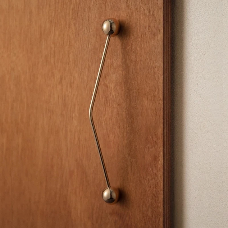 Kreativer Möbelgriff aus Messing, Schrankgriff, europäischer minimalistischer Griff, Schlafzimmer-Nachttisch-Pilzknauf und Griff – Detail 3
