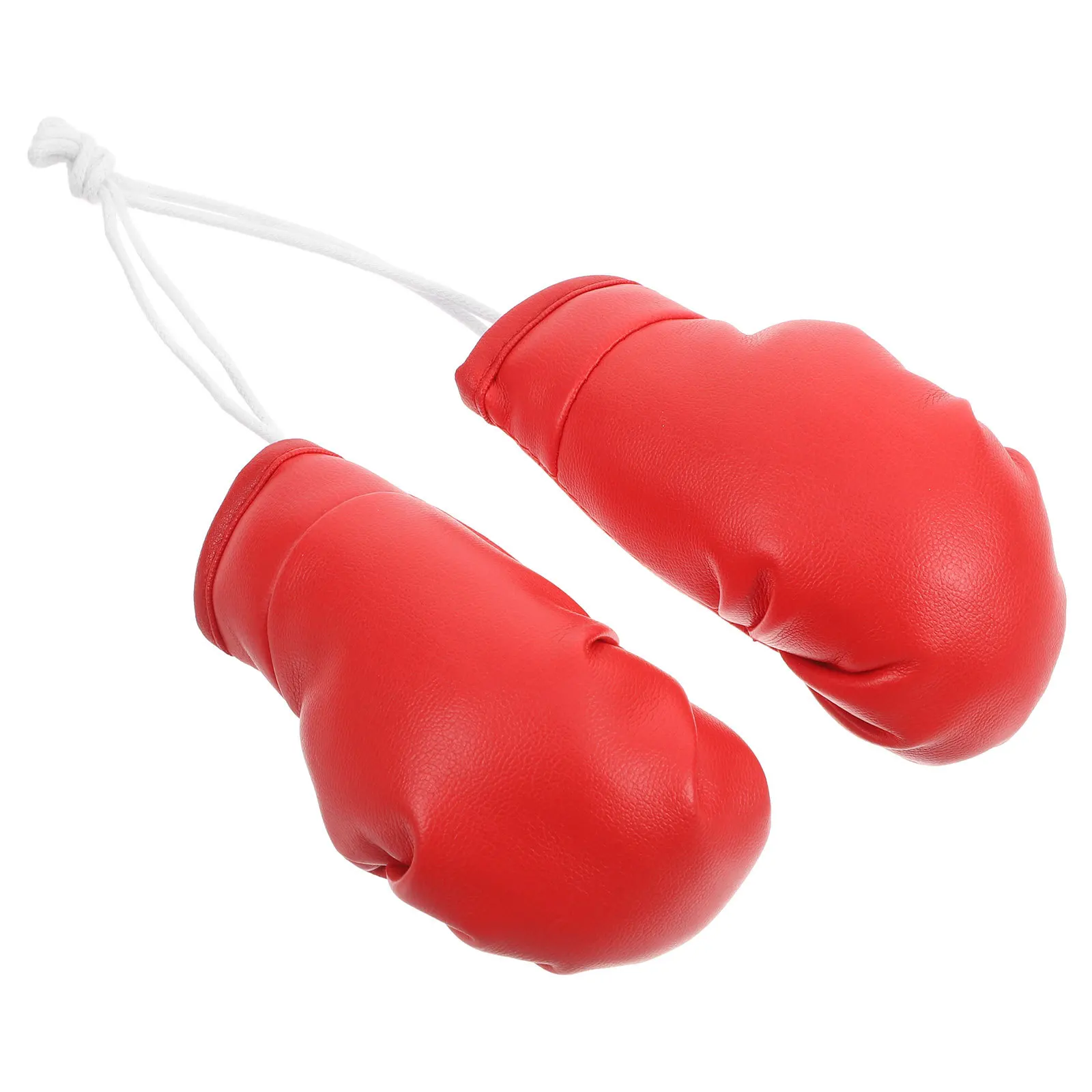 

1Pair Punching Gloves Keychain Charm Hanging Ornament Car Rearview Mirror Accessories Mini Boxing Gloves Decoration Car Interior