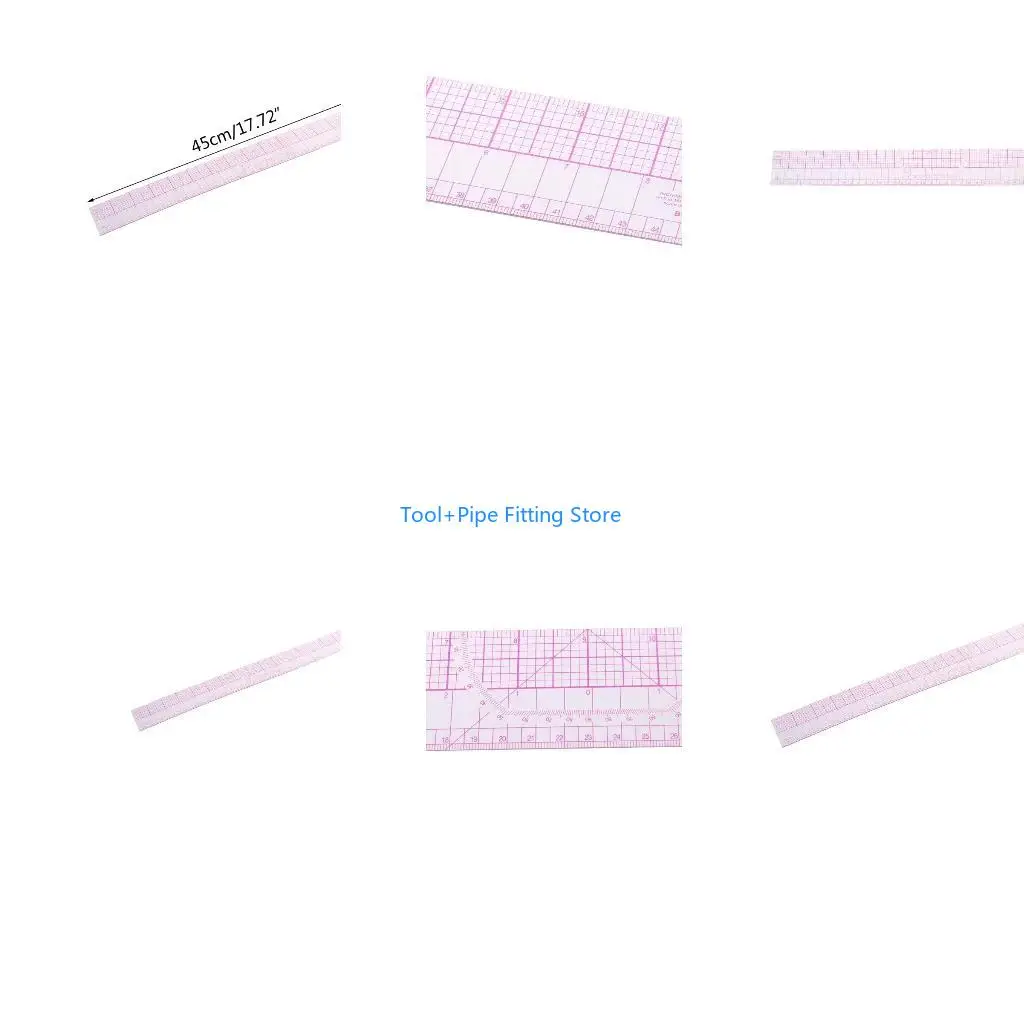 F92B Multi-function Grading Ruler for Making Clothes Tailor Sewing Craft Tool Plastic