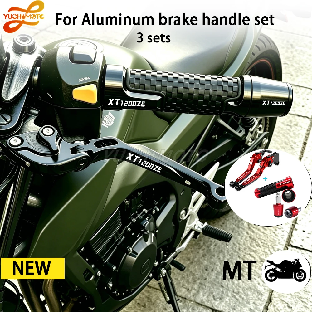 Motorcycle Adjustable Folding Brake Clutch Levers Handlebar Hand Grips For YAMAHA XT1200Z XT1200ZE SUPER TENERE 2010-2018