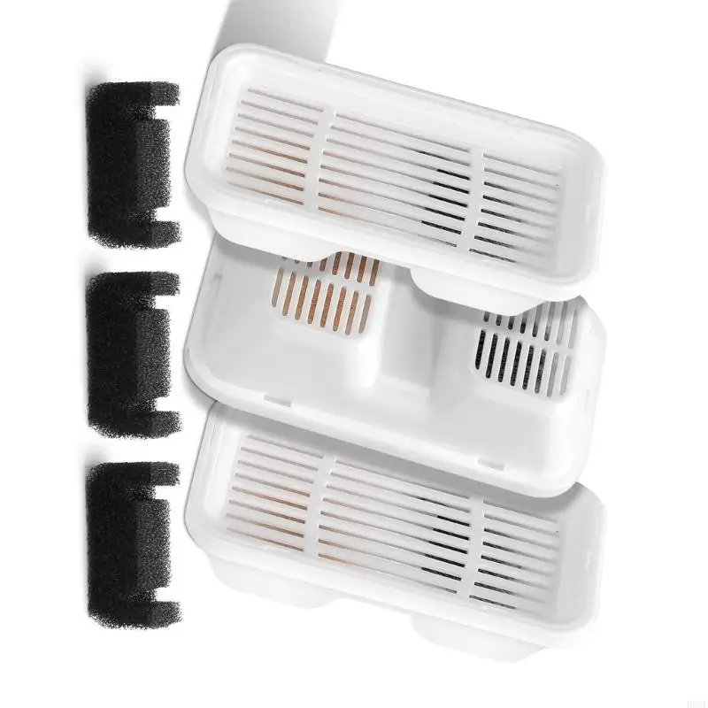 Filtro fuente mascotas 808F y esponjas establecidas para piezas reemplazo sabor agua mejoradas