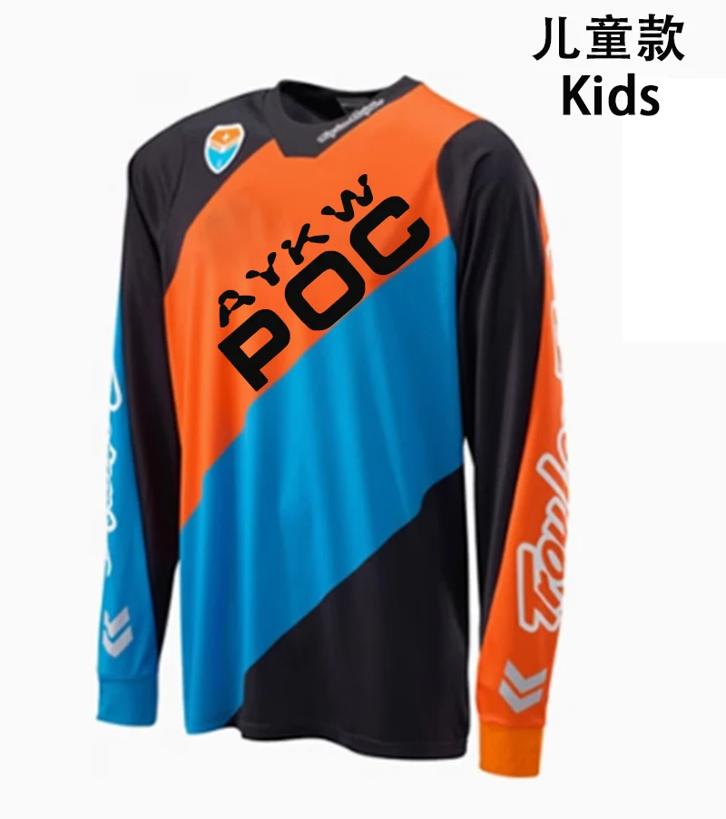 Child Cycling Jersey Bicycles Aykw Poc Mtb Ciclismo Jersey Hombre Sleeves T-shirt Downhill Bike Jerseys Male and Female Children