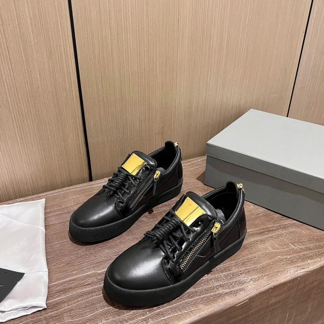 

Top Quality Casual Sneakers for Men Brand Designer Women Tennis shoes Luxury Genuine Leather GZ Loafers Sports shoes 35-48 G0411