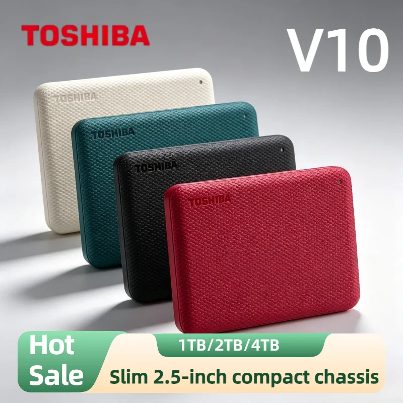 Toshiba Canvio Advanced V10 1TB 2TB 4TB USB 3.0 External Hard Drive 2.5 Inch Portable for PC Laptop High Speed Pro