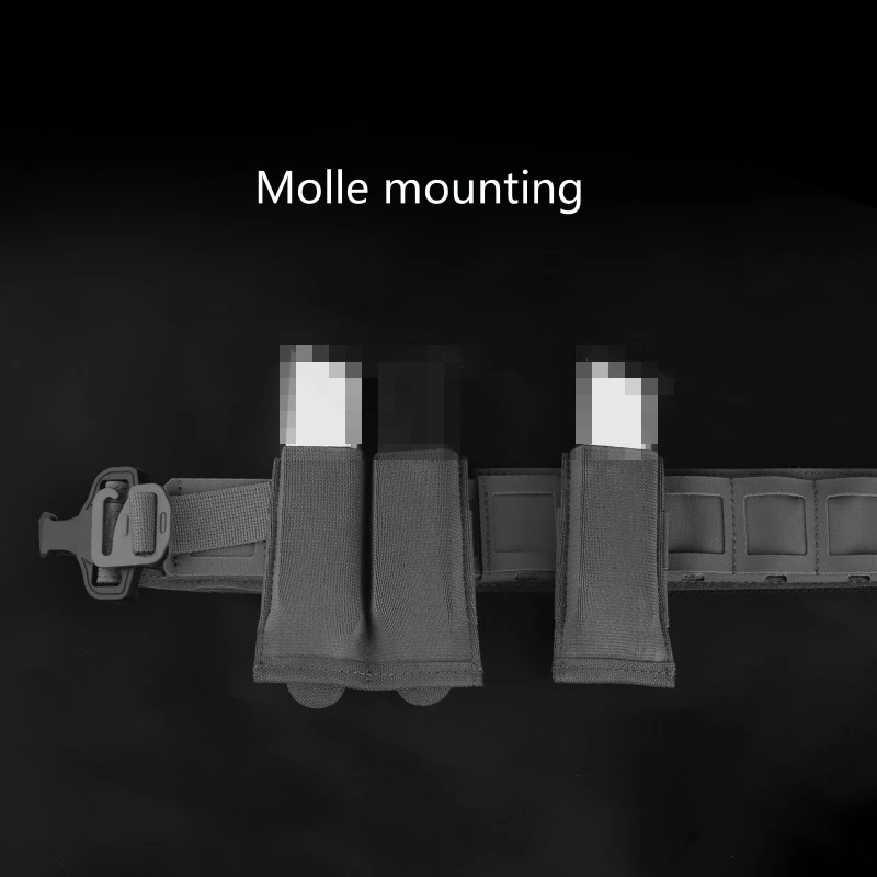 Bolsa táctica MOLLE pequeña doble elástica ligera para exteriores - imagen 4