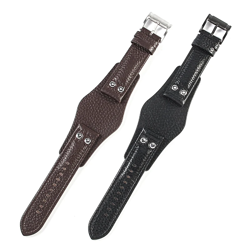 Sweatproof Odorless Genuine Cowhide Leather Watchbands for Fossil Ch2564 Ch2565 Ch2891 Ch3051 Series Breathable Strap 22mm