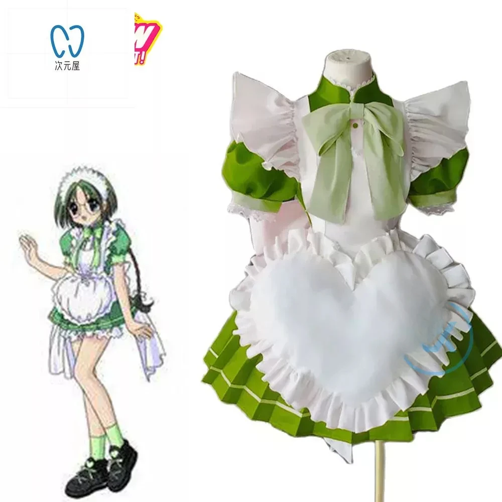 

Anime Tokyo Mew Mew Midorikawa Retasu Cosplay Costume Green Maid Dress Activity Party Role Play Clothing Custom-Make